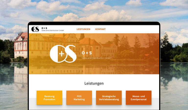 Unternehmenswebsite mit Corporate Design
